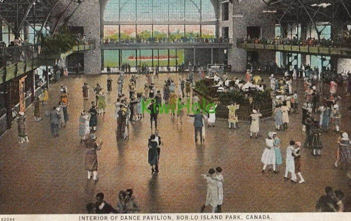 Bob-Lo Island Dance Pavillion - Old Post Card Photo Of Bob-Lo Pavillion